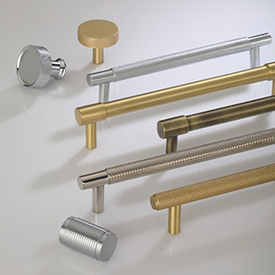 Solid Brass Modern cabinet hardware Knurled Pulls knobs – Reclaimed & Brass  Co.